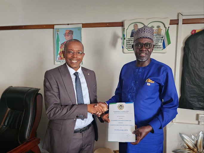 Freetown: Sierra Leone Government, TAF Africa Global, sign MOU - The ...